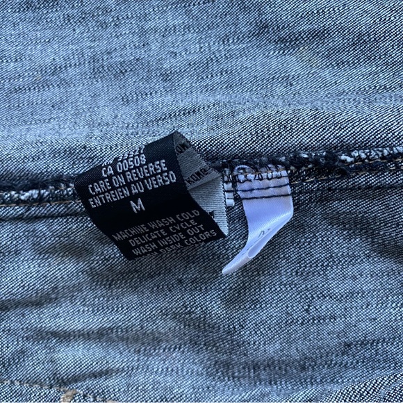 Vintage 80s 90s Marithe Francois Girbaud Dark Wash Zip Up Jean Jacket - Picture 7 of 10